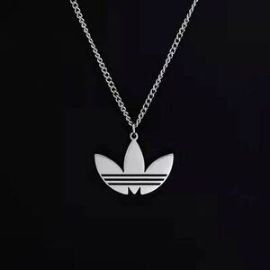 Adidas Necklace - 24" Silver Thin Chain - Easter Gift